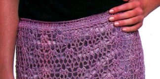 Вязание ажурной юбки крючком