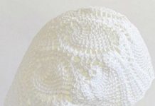 Берет узором Ананас