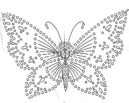 Схемы бабочек крючком