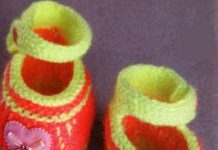 Вязаные балетки