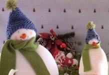 Грелка на чайник Cнеговик своими руками