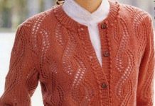 Схема вязания кардигана