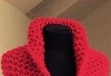 Кардиган крупной вязкой