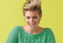 Узор для пуловера спицами