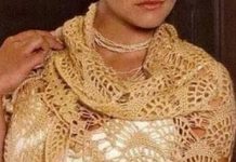 Шаль крючком 2017