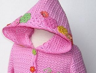 Пальто для девочки крючком