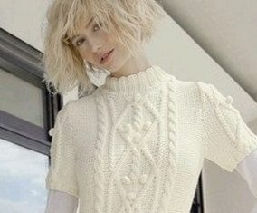 Как связать платье спицами