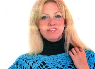 Вязание пончо крючком