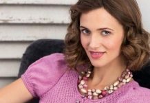 Топ с рукавом фонарик