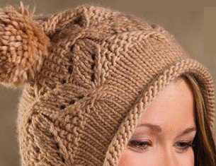 Вязание шапки спицами