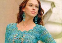 Ажурная кофточка крючком