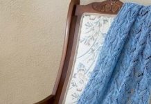 Схема палантина спицами