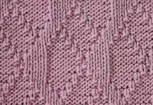 Узоры из лицевых и изнаночных петель