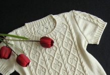 Узор для кофты спицами