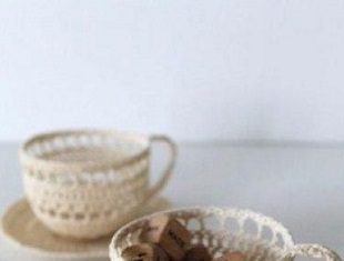 Чашка крючком